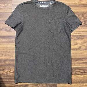 Tallwoods Premium Lifestyle Apparel Men's Textured Gray Pocket T-Shirt